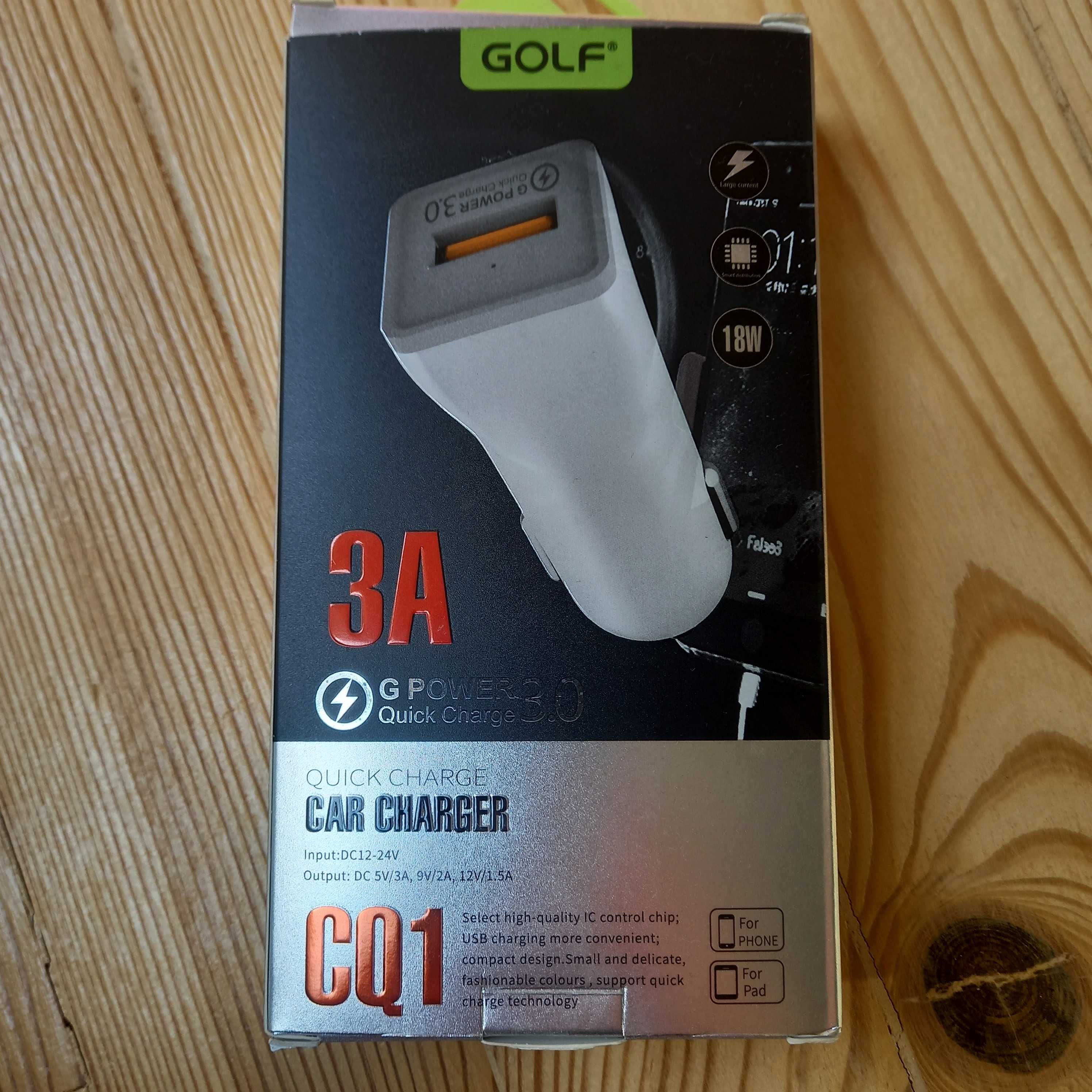 Golf 3.0  3A CQ1 power bank ładowarka