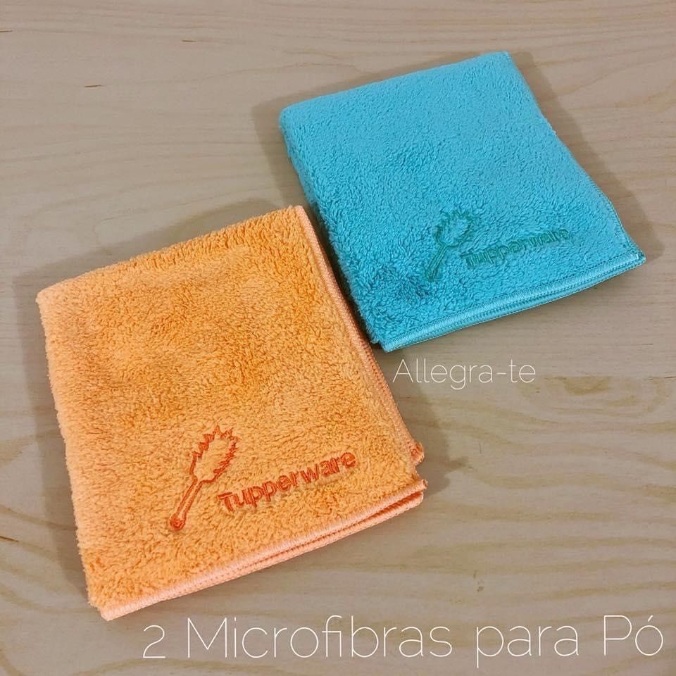 2 Panos MicroFibras para o Pó Tupperware