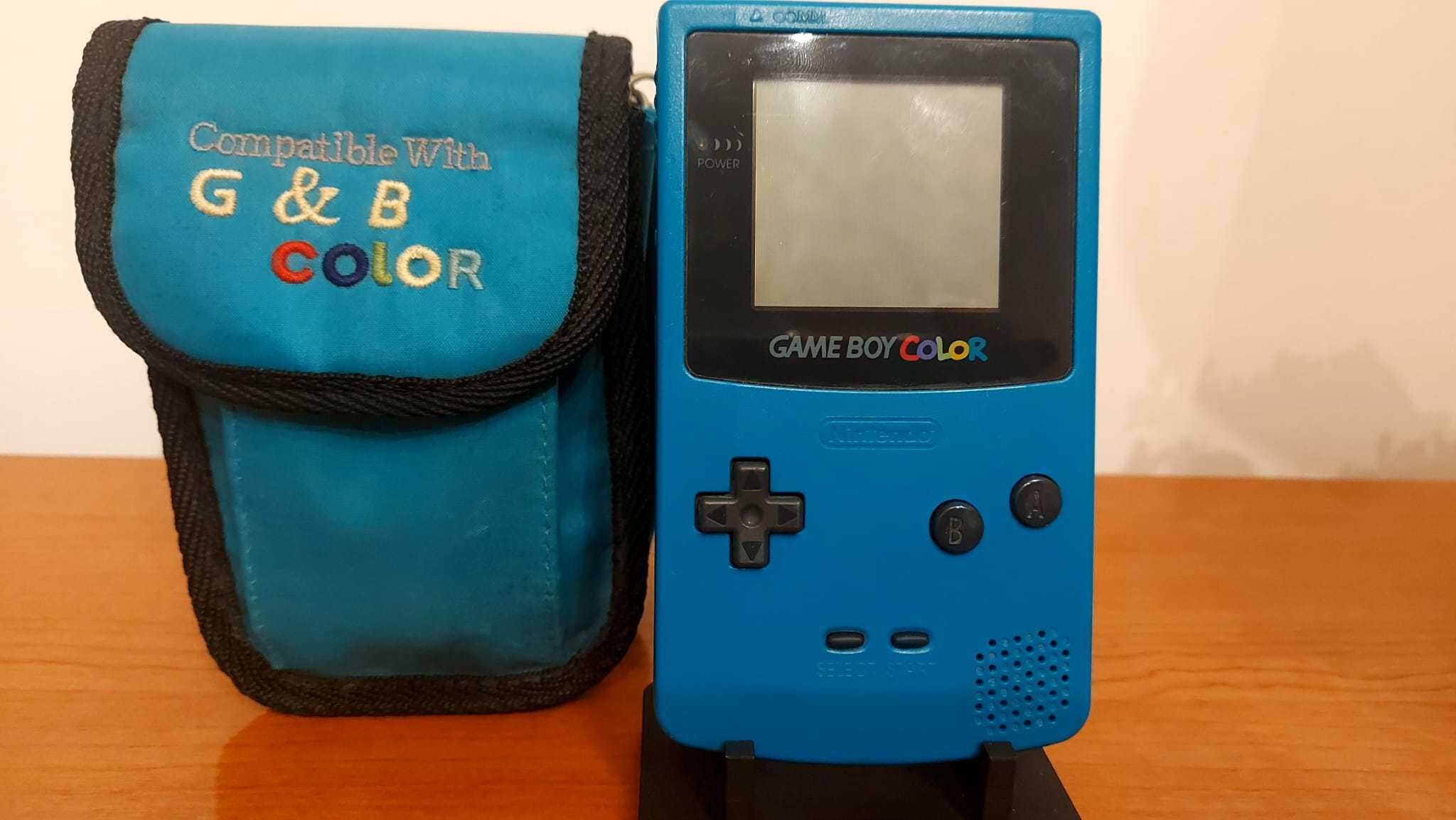 Conjunto Gameboy Color Com Bolsa + Cabo Link