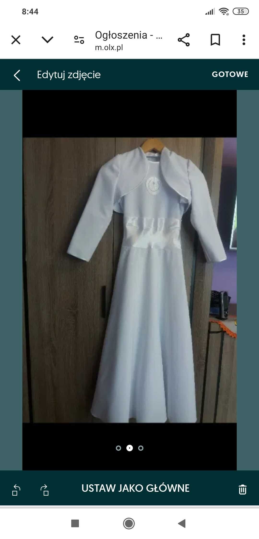Elegancka Sukienka np na przebranie po komunii