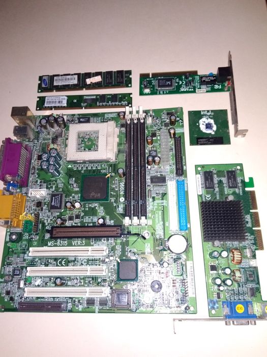 Материнка, оперативка, видеокарта