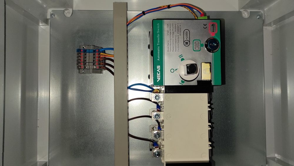 Щит автоматичного введення резерву 1-0-2, під генератор, 4 полюси 100A