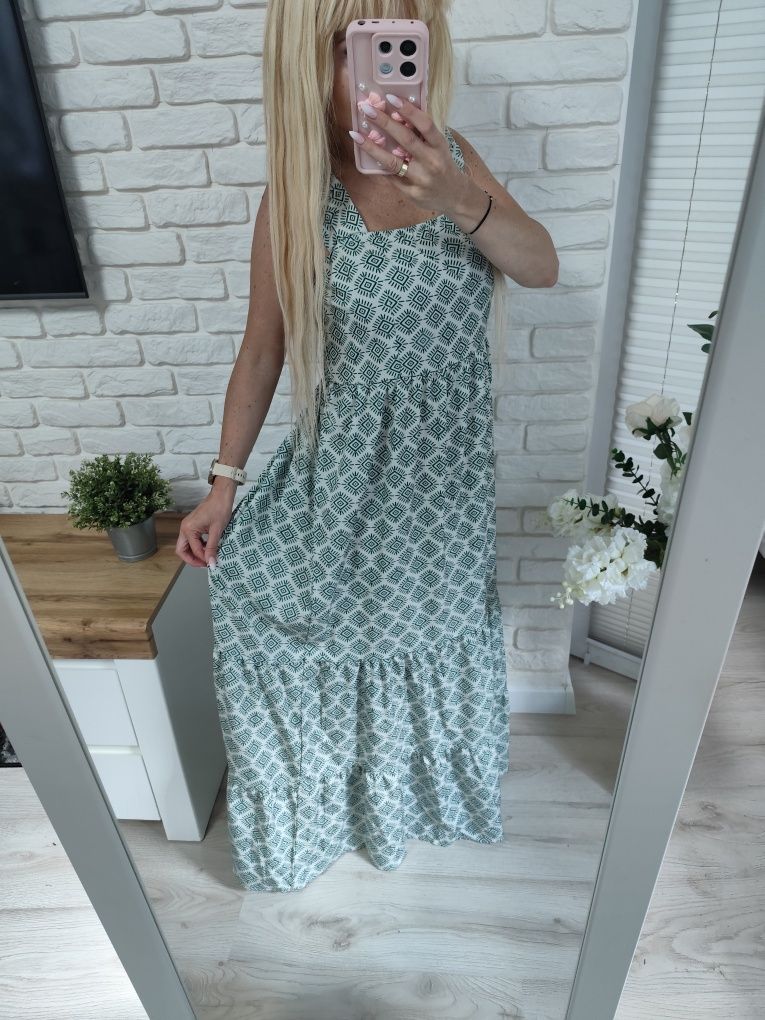 REZERWACJA Długa sukienka rozmiar XL