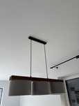 2 nowoczesne lampy wiszące z abażurem
