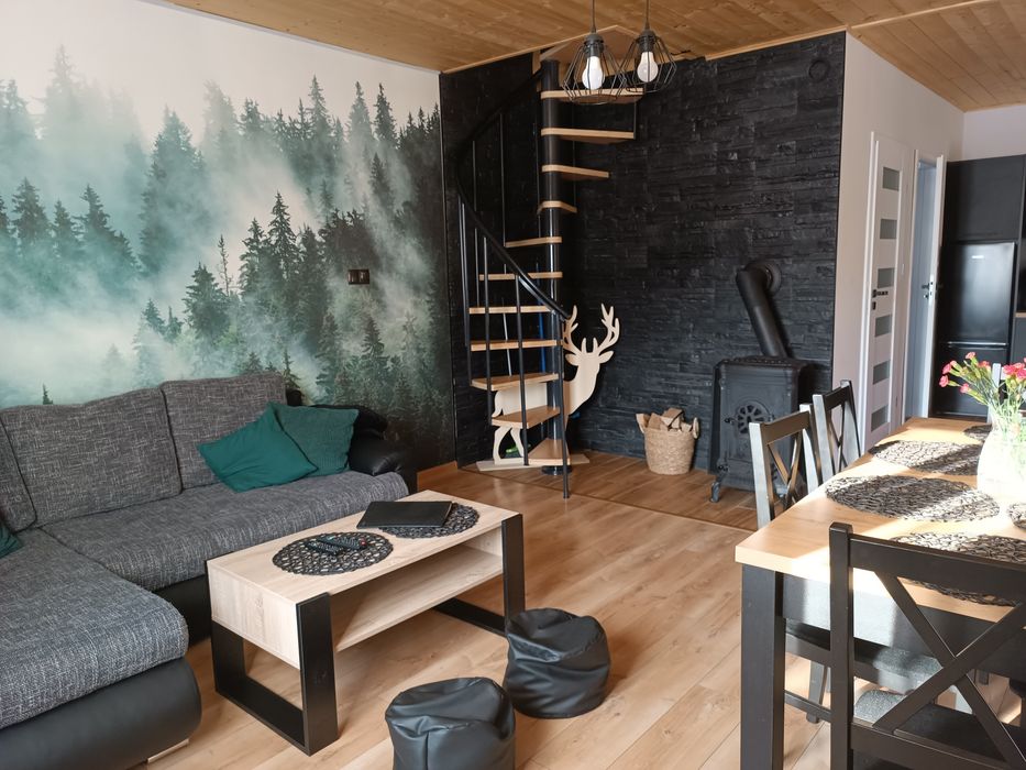 Domek w górach Dom Ferie Nocleg Jacuzzi Balia Sól Zwardoń Beskidy Prom