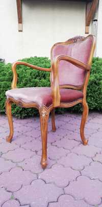 fotel stylowy ludwik nogi gięte fotelik wypoczynek komoda szafka ława