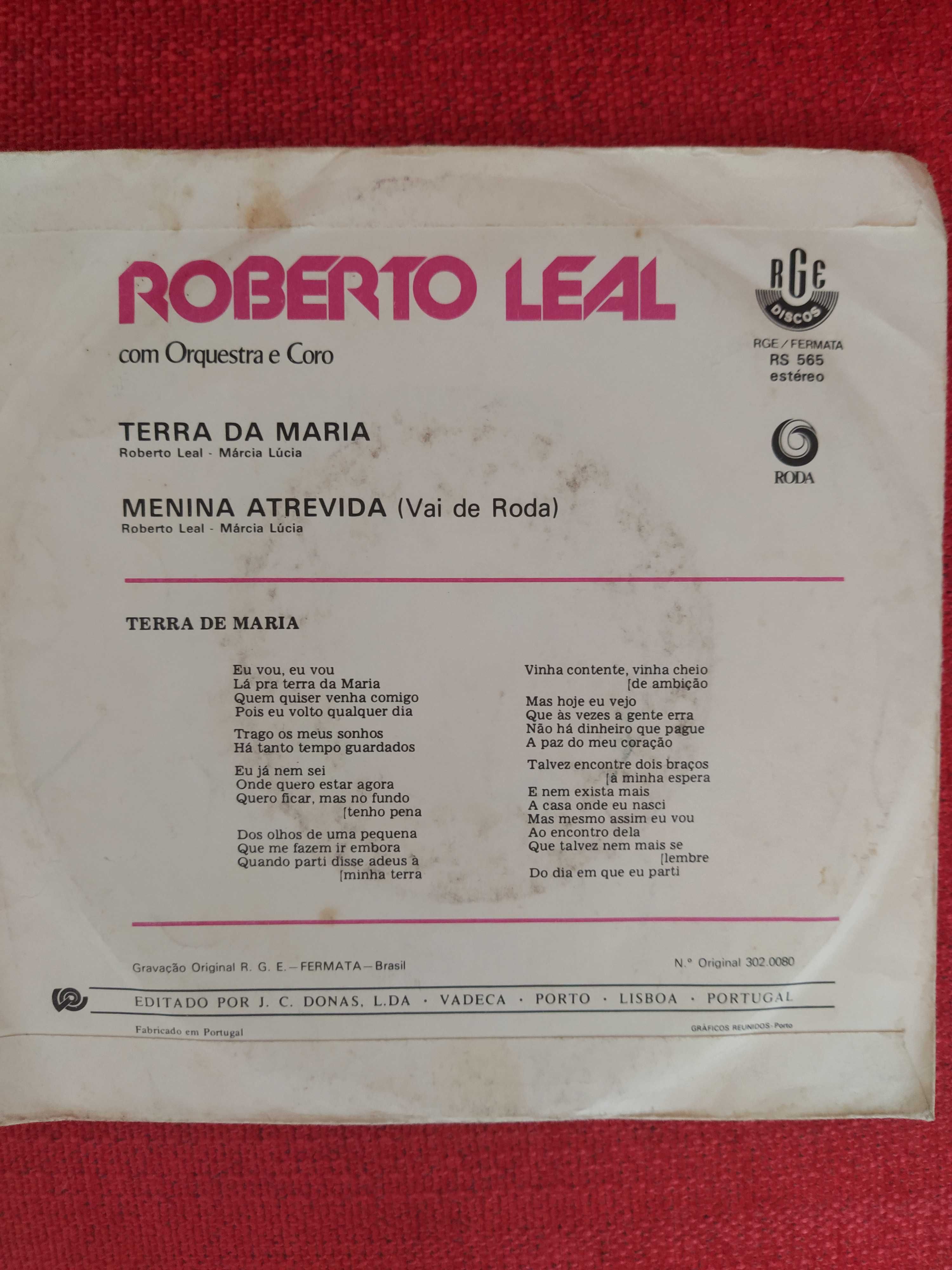 Single de Roberto Leal - Terra da Maria