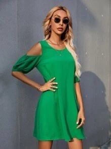 Vestido verde S -36