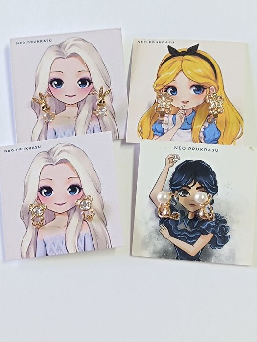 Подарунок на Миколая для дівчаток, Дитячі сережки з медзолота!