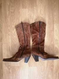 Botas de pele - Foreva - Castanhas