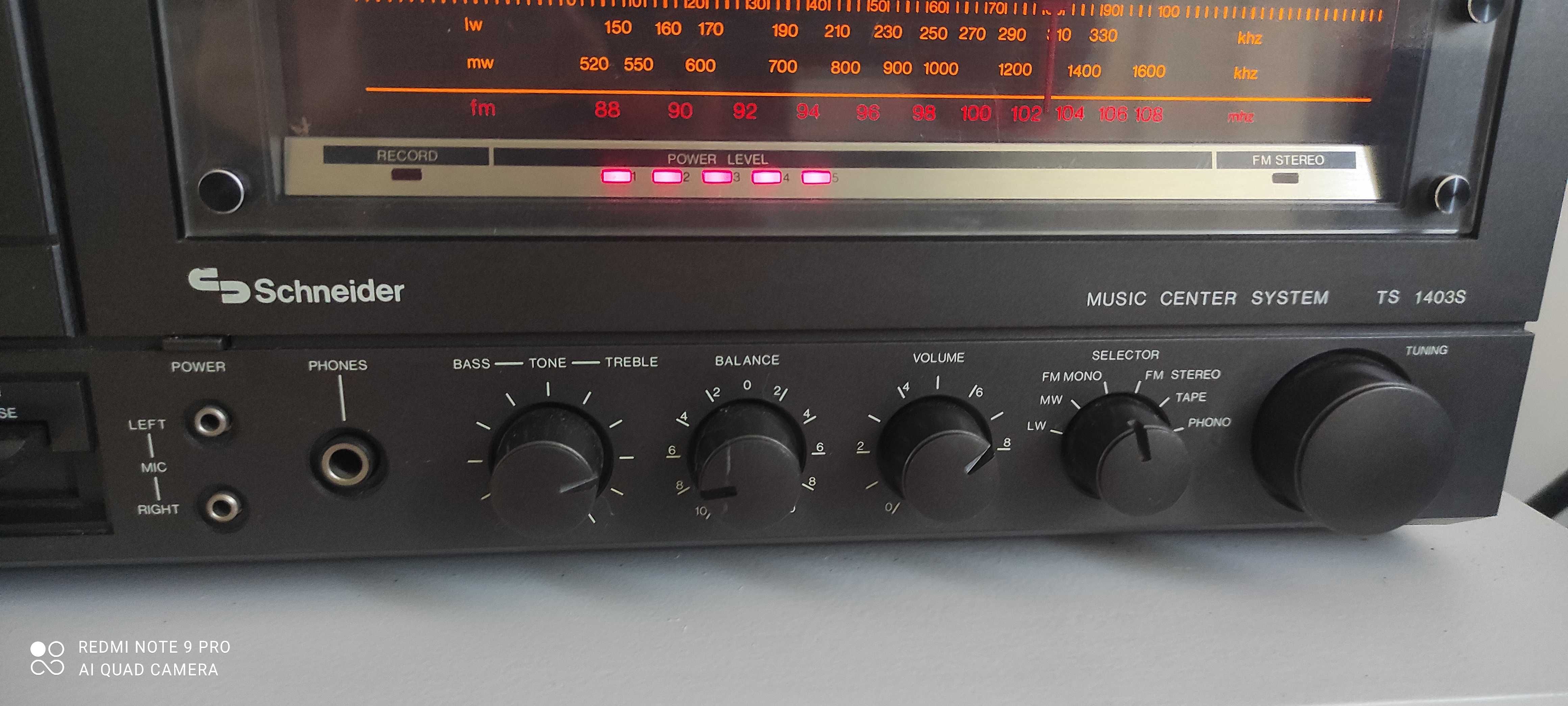 SCHNEIDER TS 1403S Amplituner 4w1 VINTAGE Gramofon Super Stan