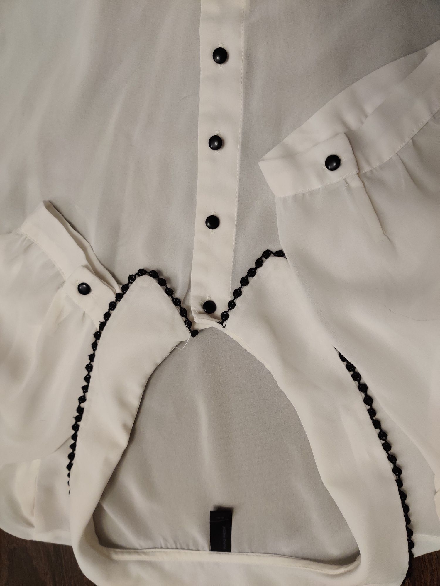 Vero Moda - biała koszula z kołnierzykiem S 36