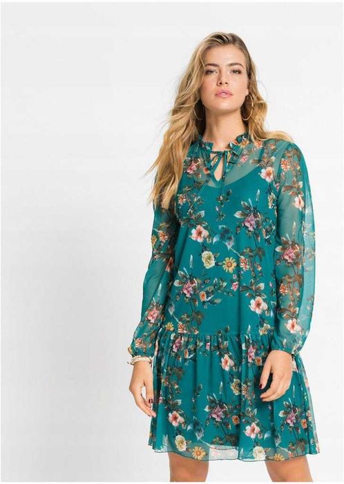 Двойное платье с сеткой