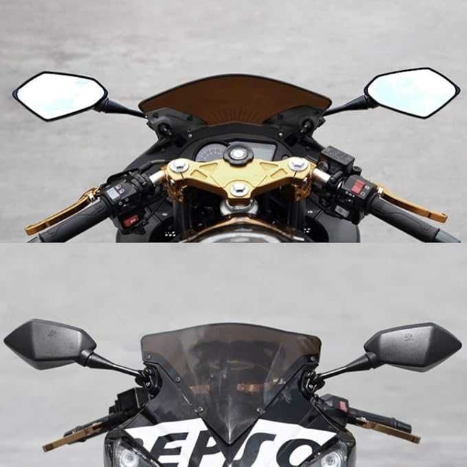 Lusterko wsteczne rower do motocykla Hawk-Eye kierownicę zestaw 2szt