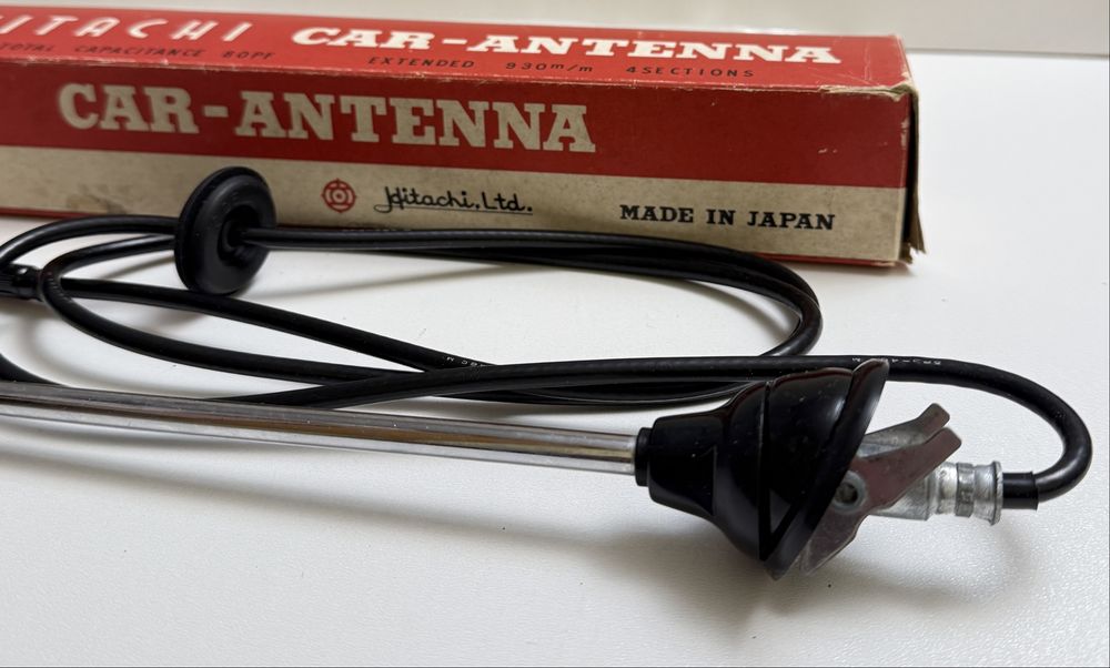 Antena samochodowa teleskopowa retro lata 60 Hitachi RO-30