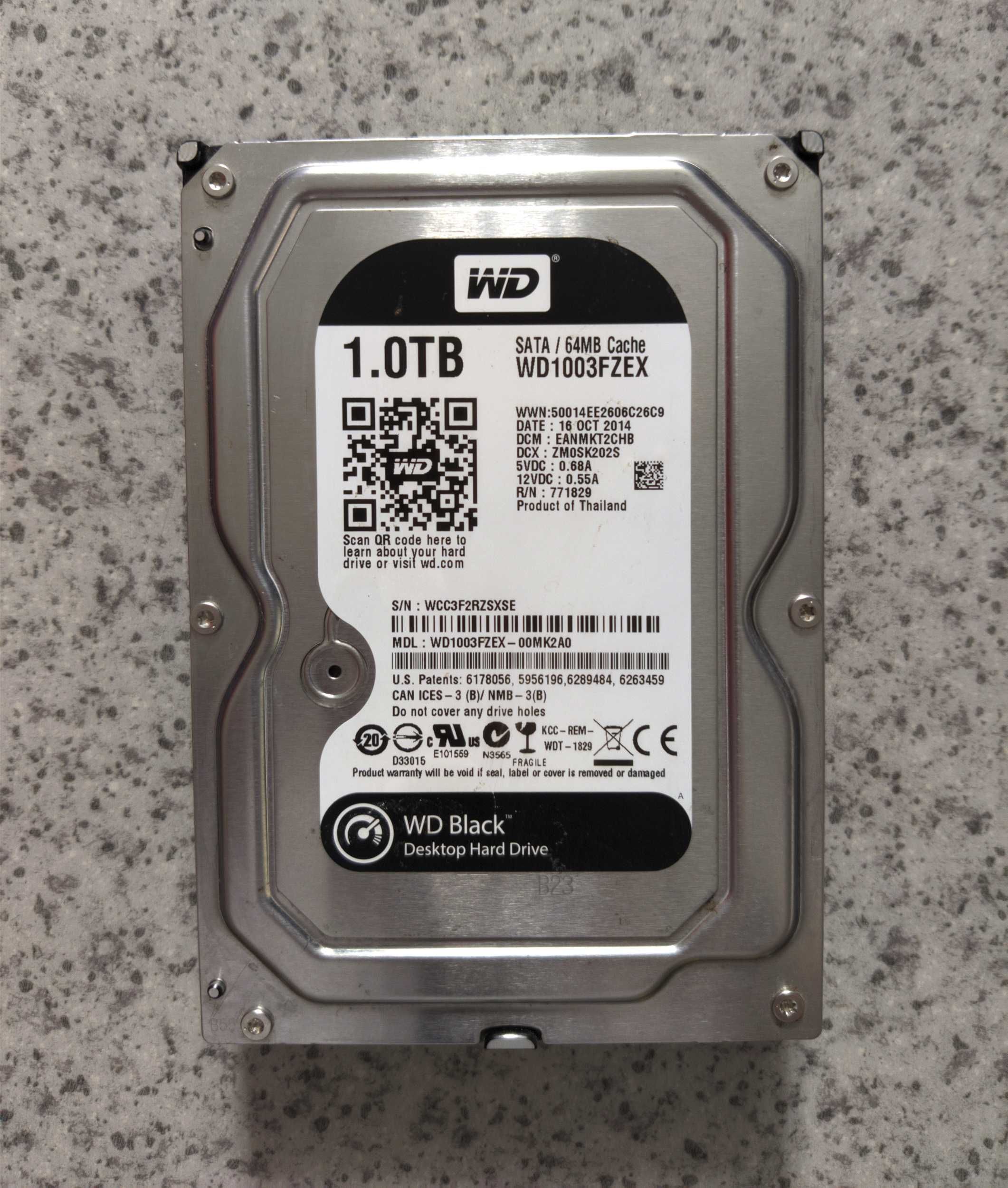 Жорсткий диск Western Digital Black WD1003FZEX 3.5 1TB SATA III
