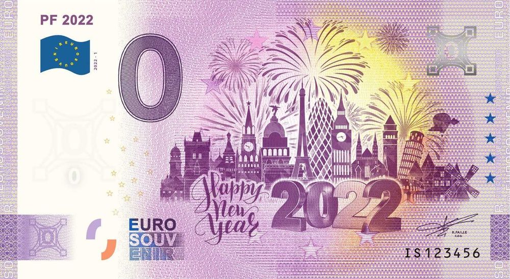 0 Euro Islandia Happy New Year 2022