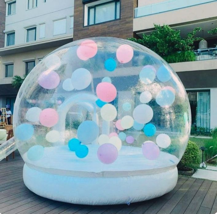 BUBBLE House Jump. Dmuchany Zamek. Biały Miś. Animacje