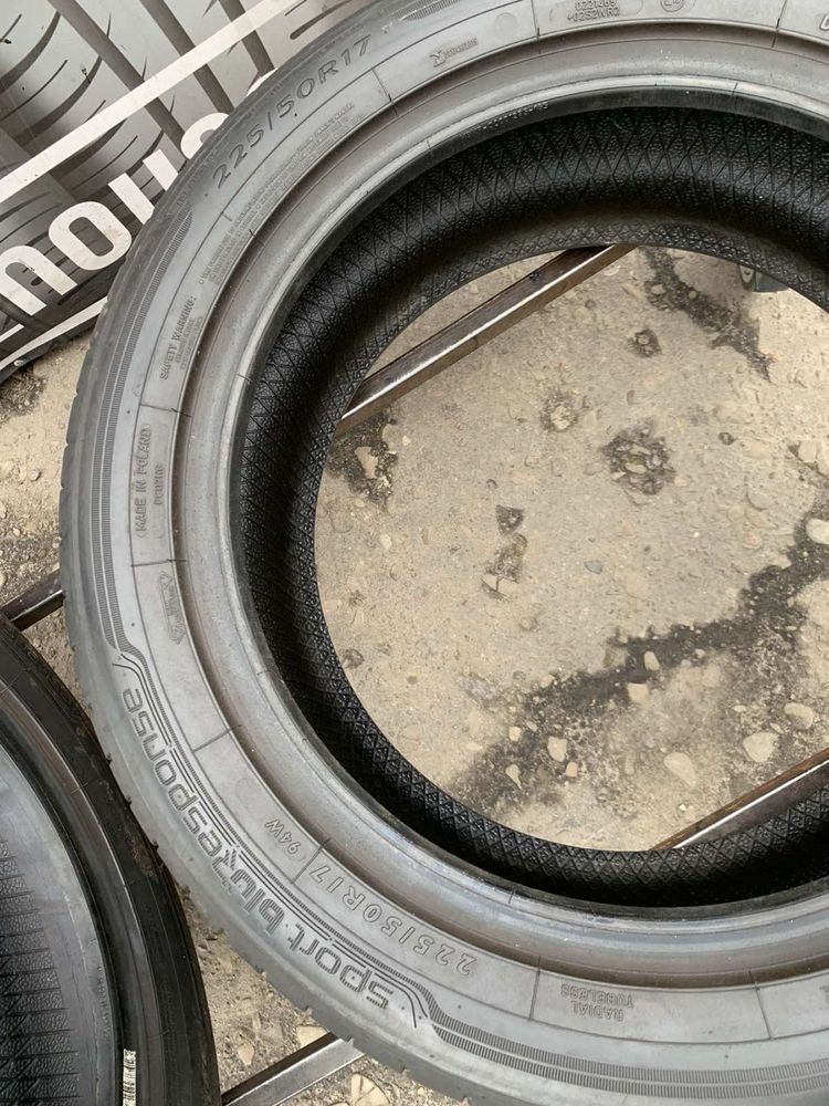 Шини 225/50 R17 пара Dunlop 2021p літо 6,2мм