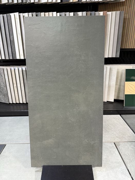 Płytki 119,8 x 59,8 cm Gres szkl. rekt. mat Techno Stone Grafit Gat. 1
