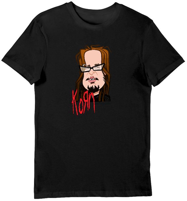 Koszulka męska Korn czarna 3XL