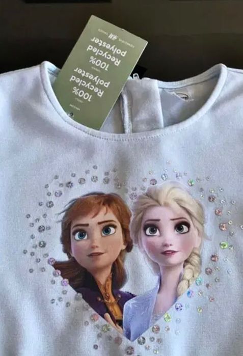 Elza, Elsa, Frozen, Kraina sukienka NOWA CEKINY 122 128