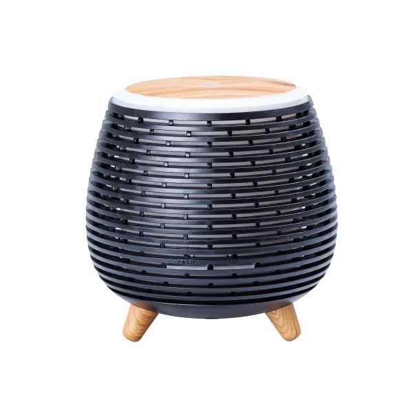 Зволожувач повітря аромадифузор з підсвічуванням 140 мл, білий, чорний