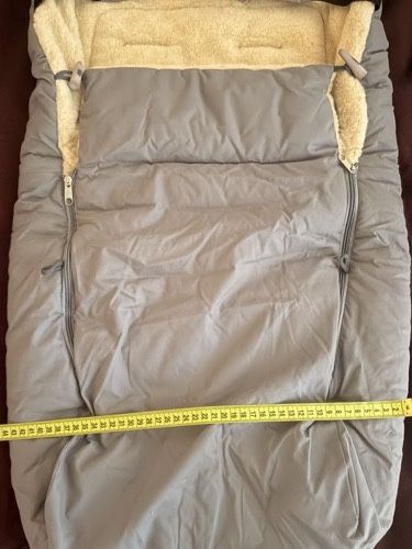 Зимовий конверт-чохол на овчині для дитячої коляски або санок