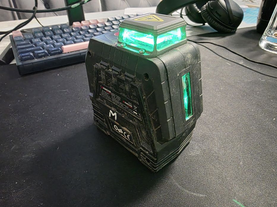 Laser krzyżowy, poziomica laserowa parkside pkllp 360 b3