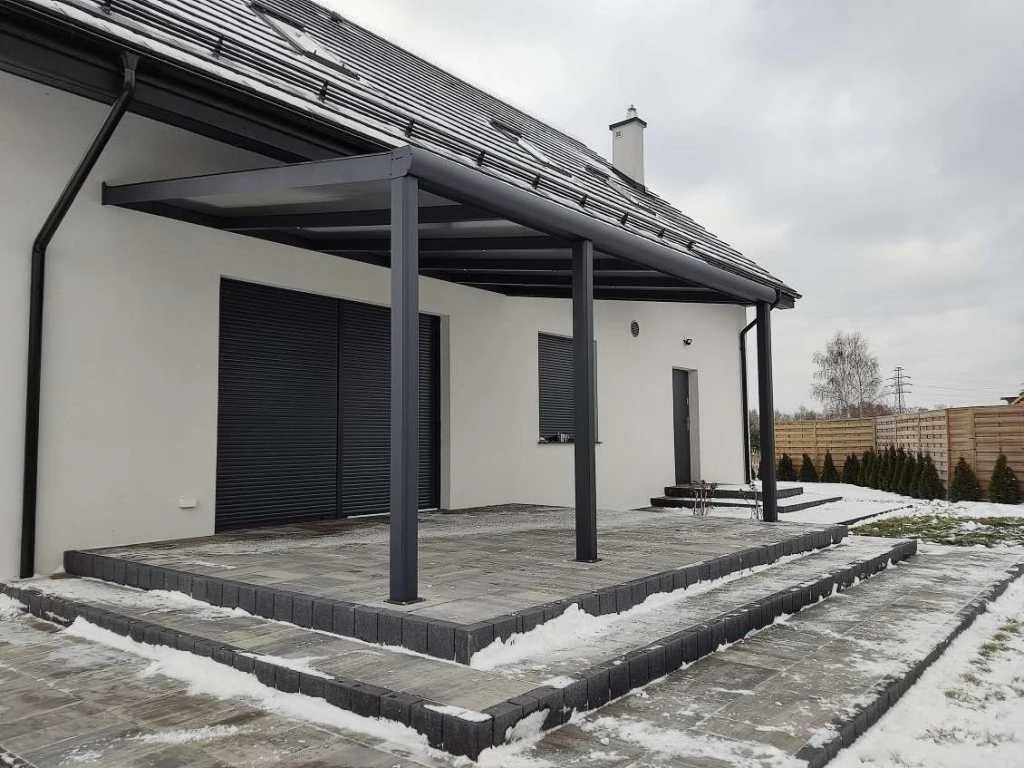 Zadaszenie aluminiowe PRO z dachem poliwęglanowym 350x1106 m
