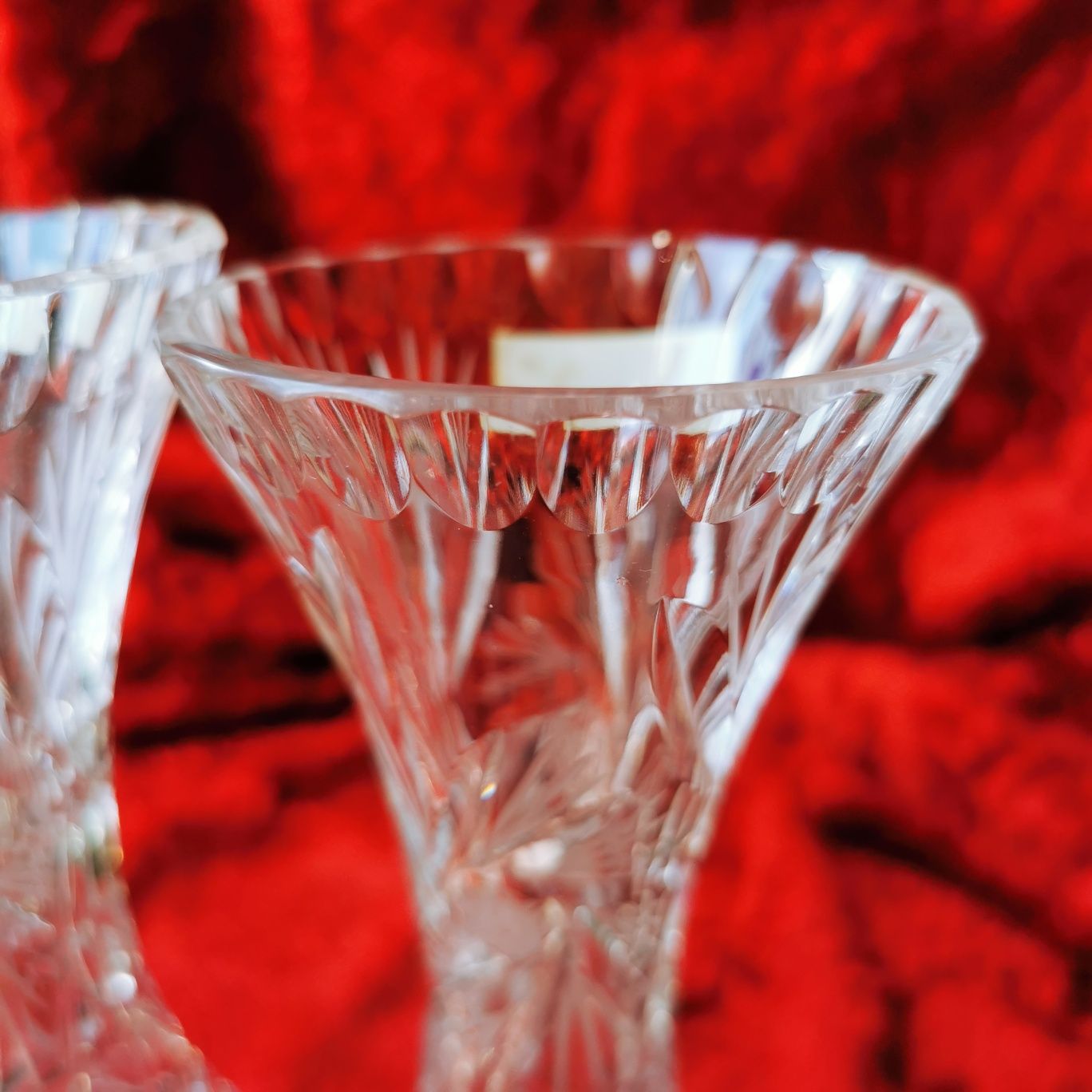 Nowe wazon kryształowy ważony, kryształ 19.5cm