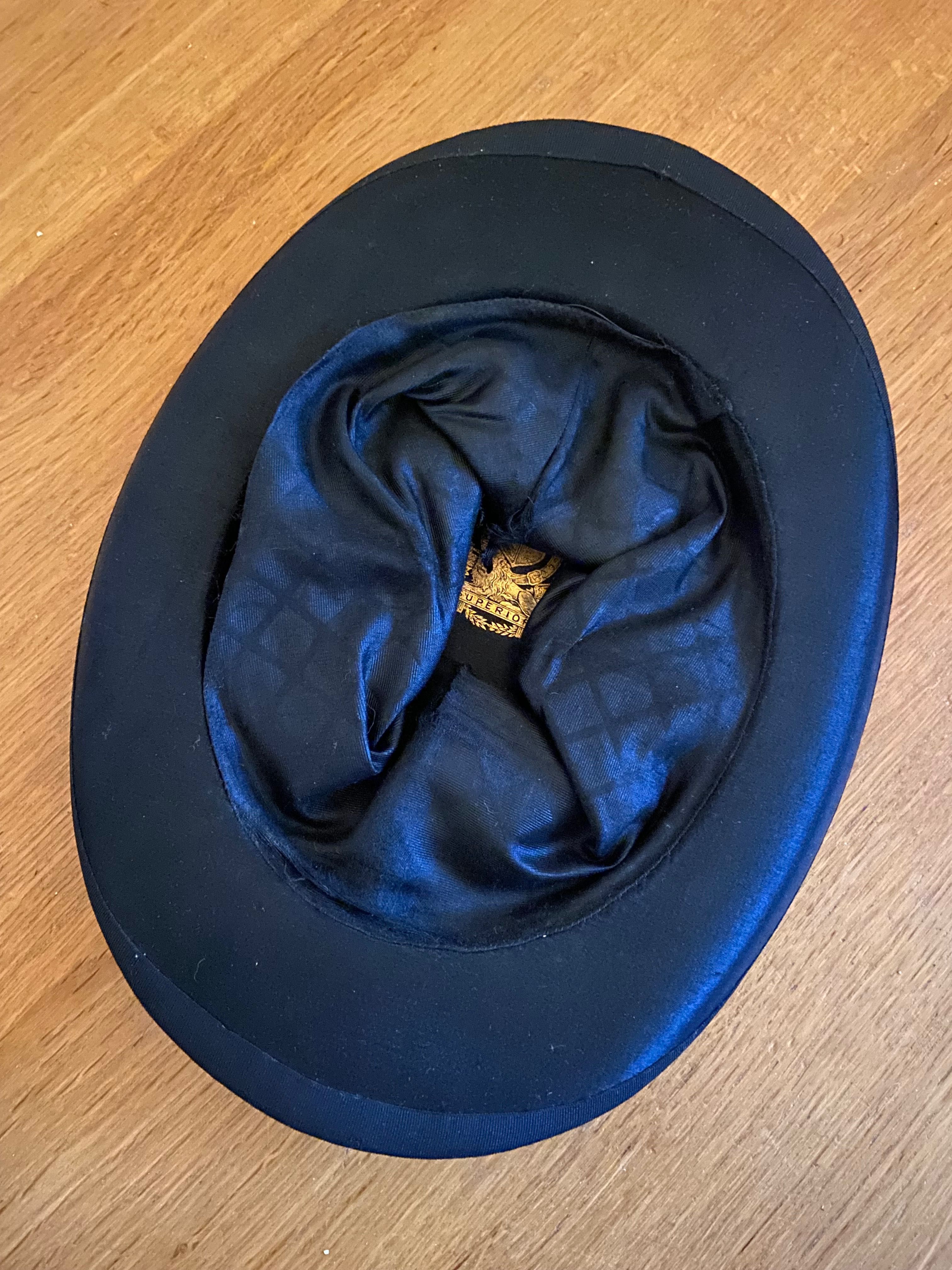 Rara cartola chapéu cilindro clack centenária em cetim