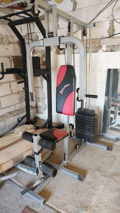 Zestaw sprzętu siłowego - Ławka,worek,atlas