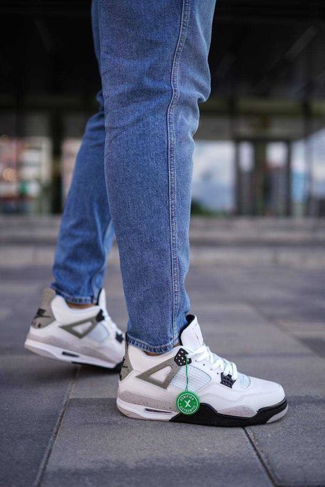 Унисекс кожаные кроссовки Nike Air Jordan 4 Retro найк аир джордан 4