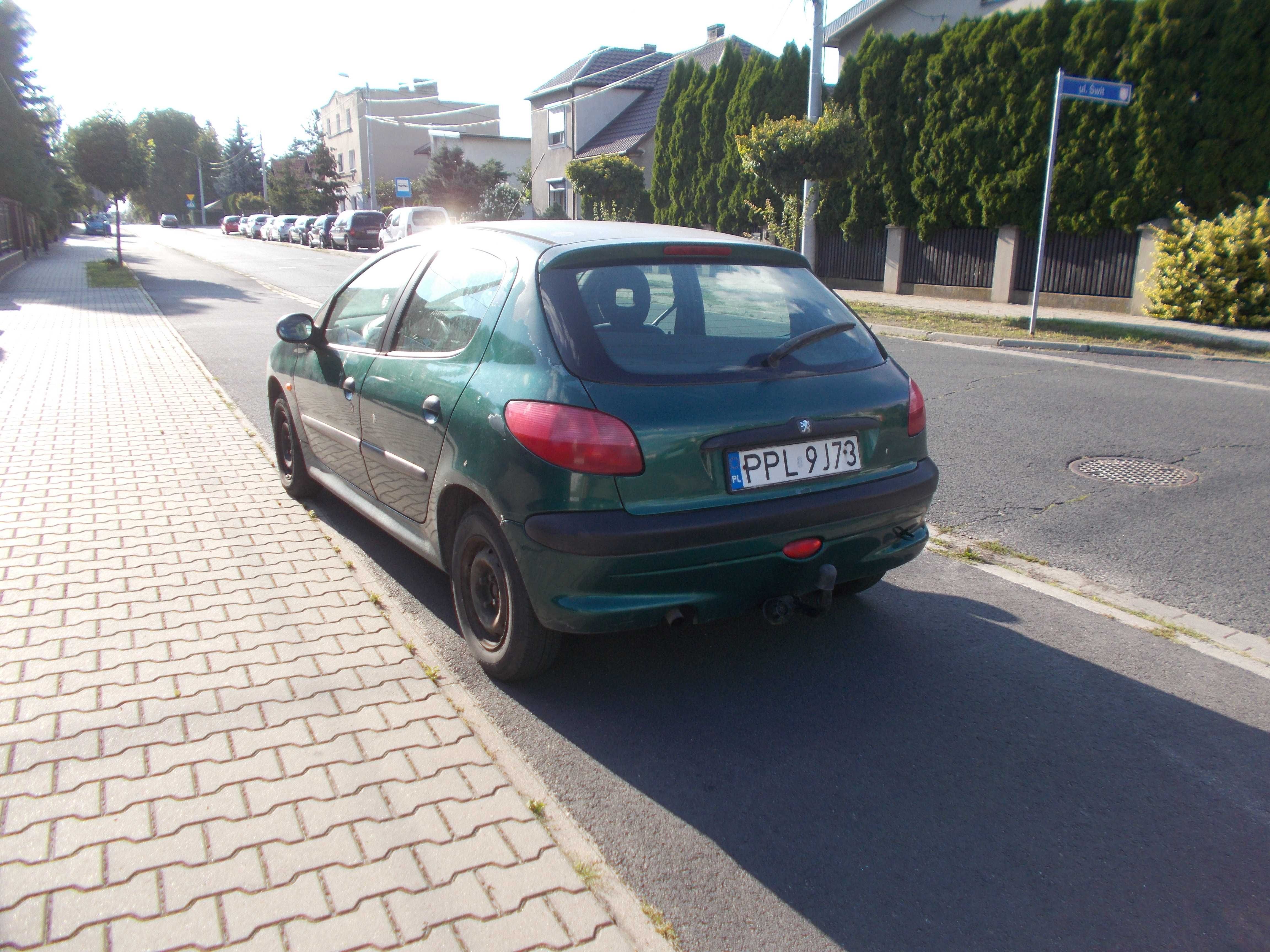 Tylna klapa bagażnika Peugeot 206 KOLOR ZIELONY