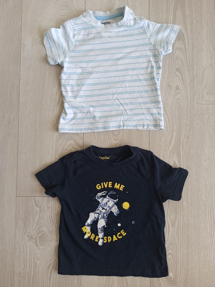 Koszulki T-shirty dla chłopca Lupilu r. 80-92