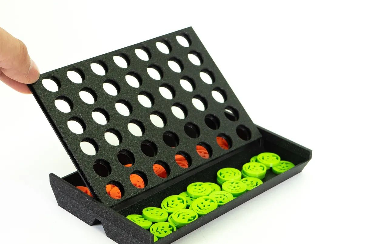 Jogo connect 4 impresso em 3D