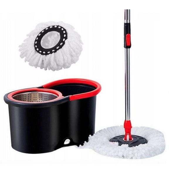 Швабра з відром і автоматичним віджимом 10л, Spin Mop 360 Набір для пр