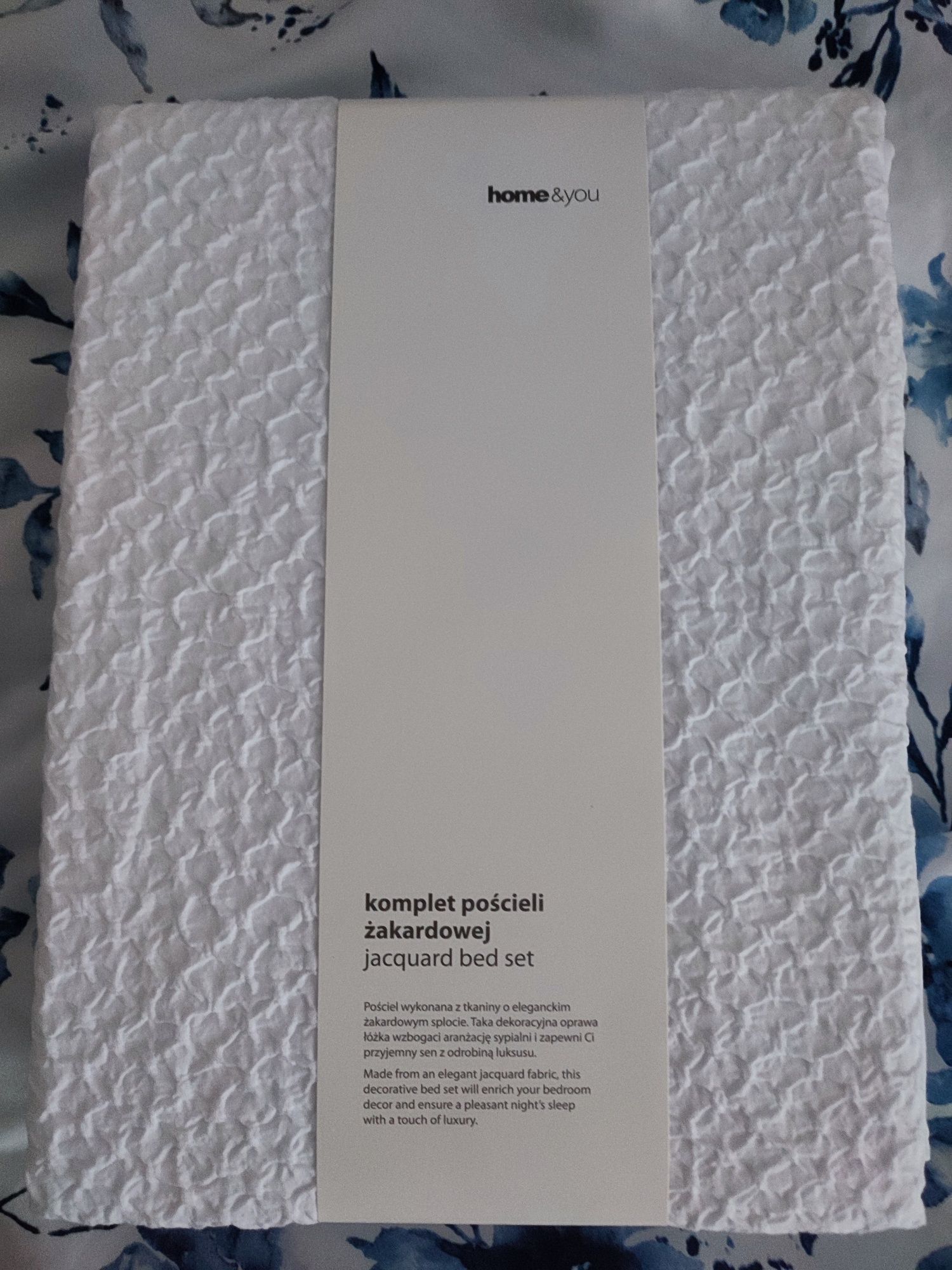 Elegancka pościel biała żakardowa premium 160/200 home&you