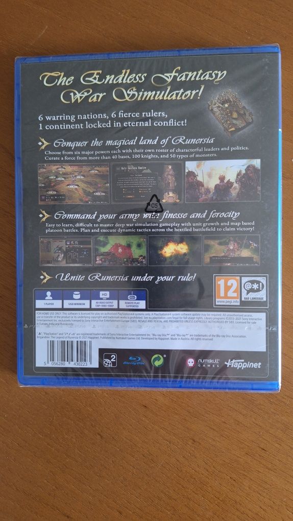 Brigandine The Legend of Runersia - PS4 playstation 4 novo!