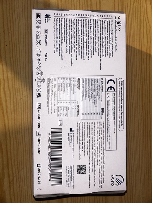 Jednorazowe Rękawiczki latelsowe