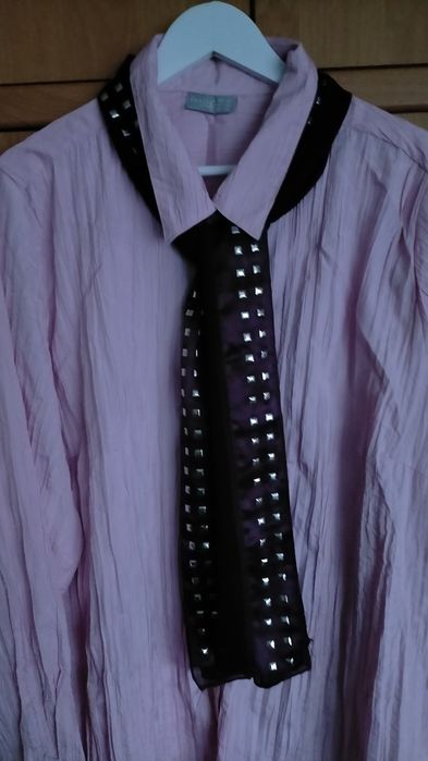 Duża bluzka damska lub narzutka KIK w kolorze  pudrowy chłodny  róż