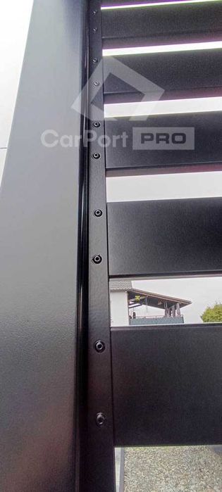 CarPort PREMIUM - wiata samochodowa 6x6 - antracyt   CP116