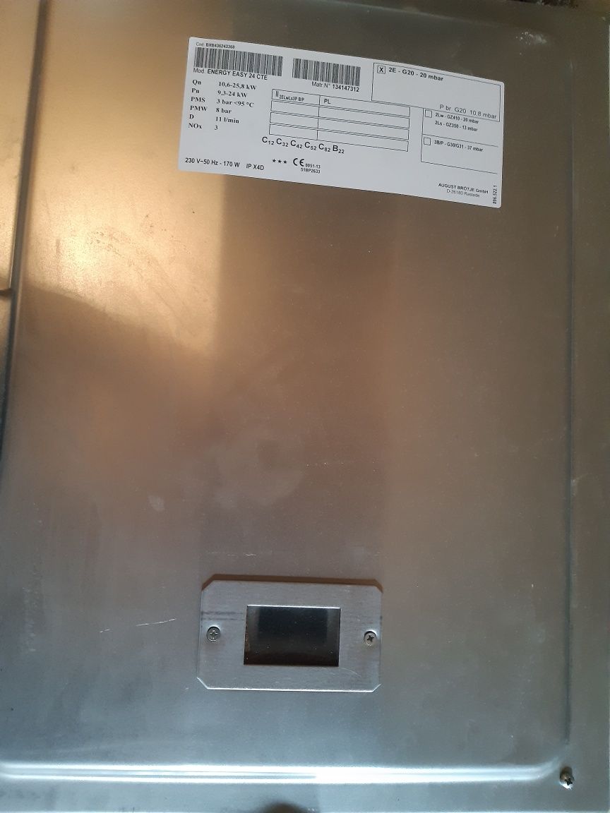 Piec gazowy Brotje Energy Easy 24 kW, dwuf, zamknięta komora spalania