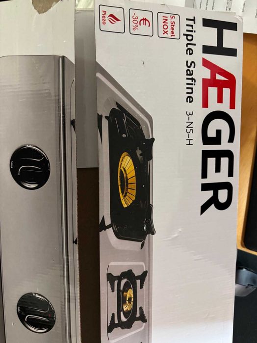Fogão INOX Haeger Triple Saphire NOVO