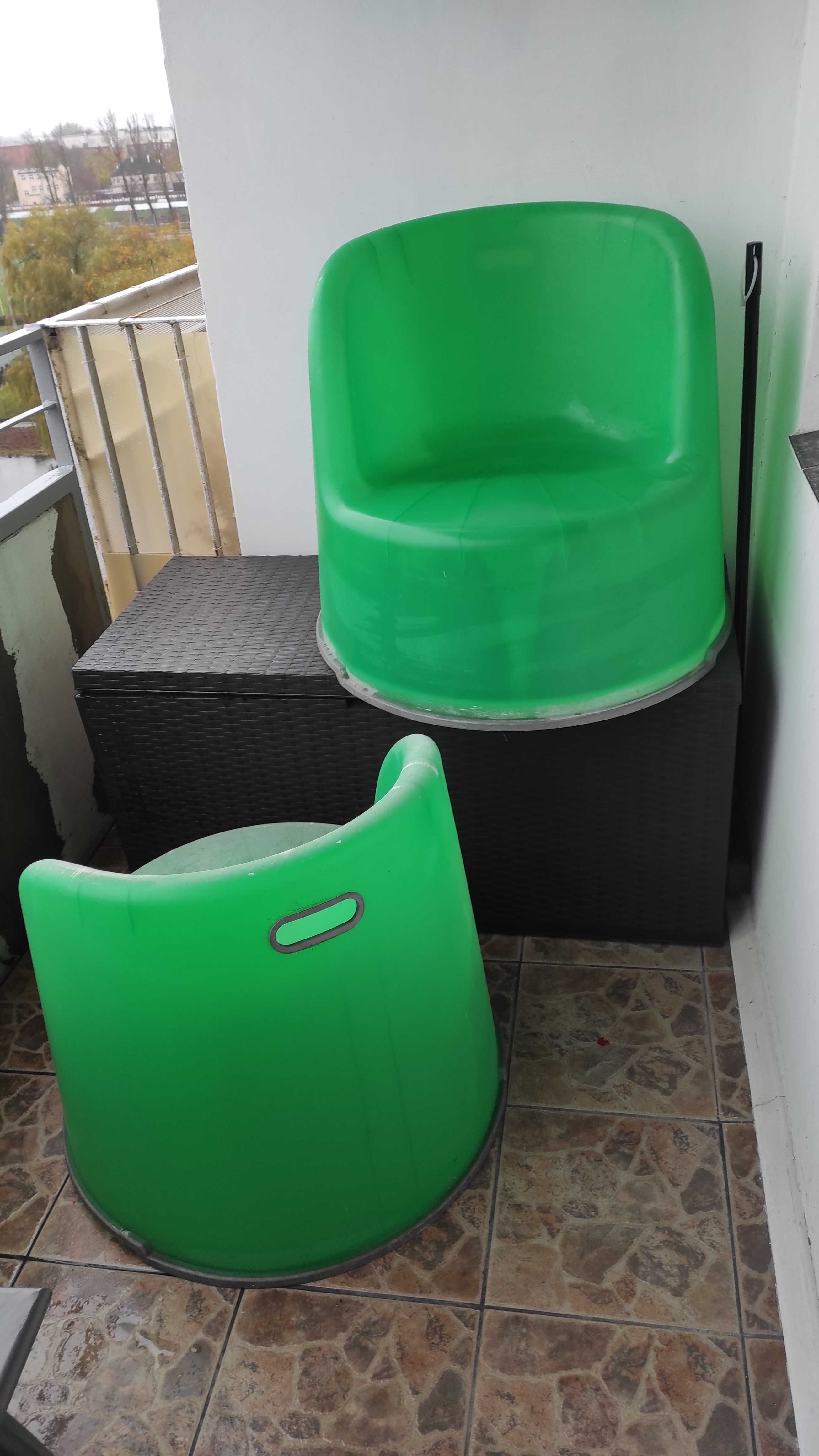 Fotele ogrodowe plastikowe - 2 sztuki