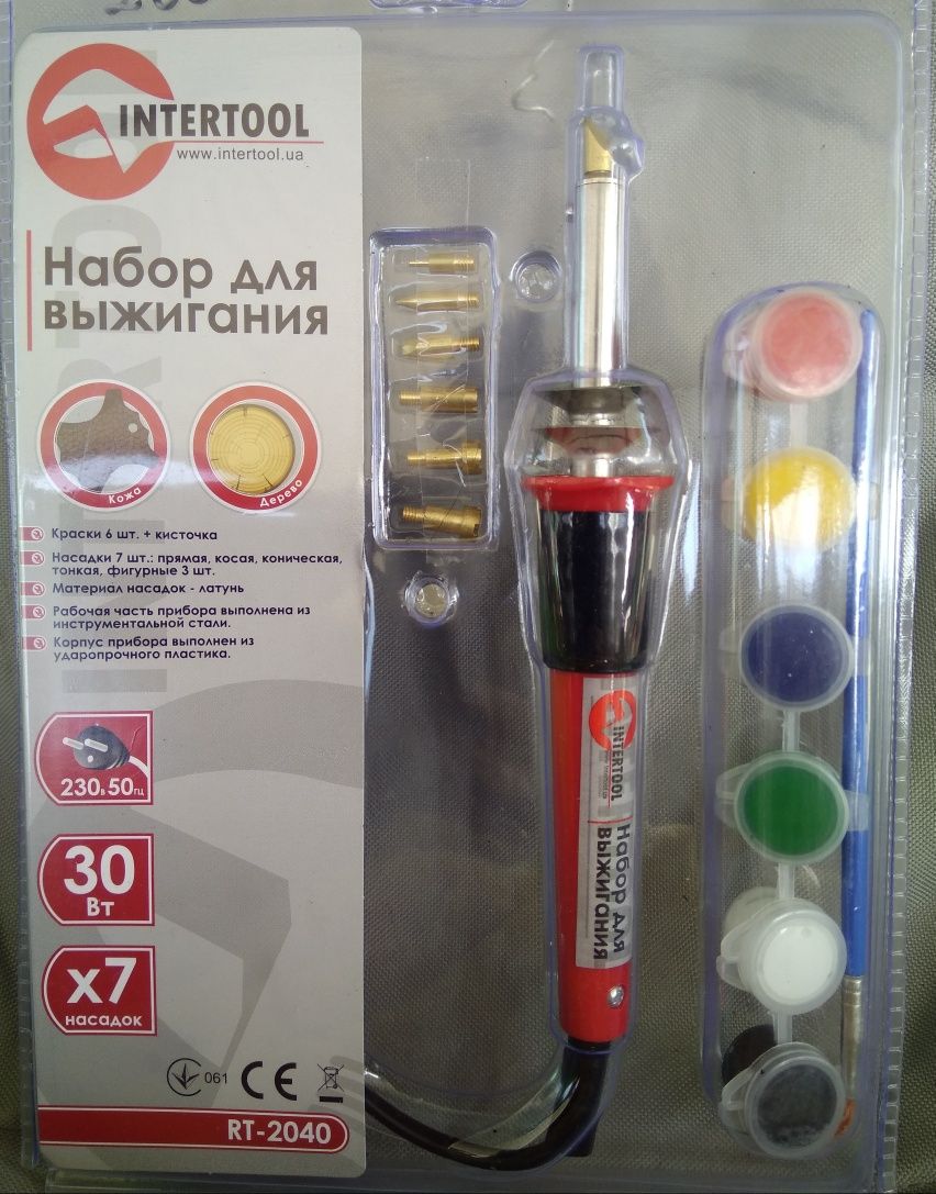 Набір для випалювання Intertool 30 Вт