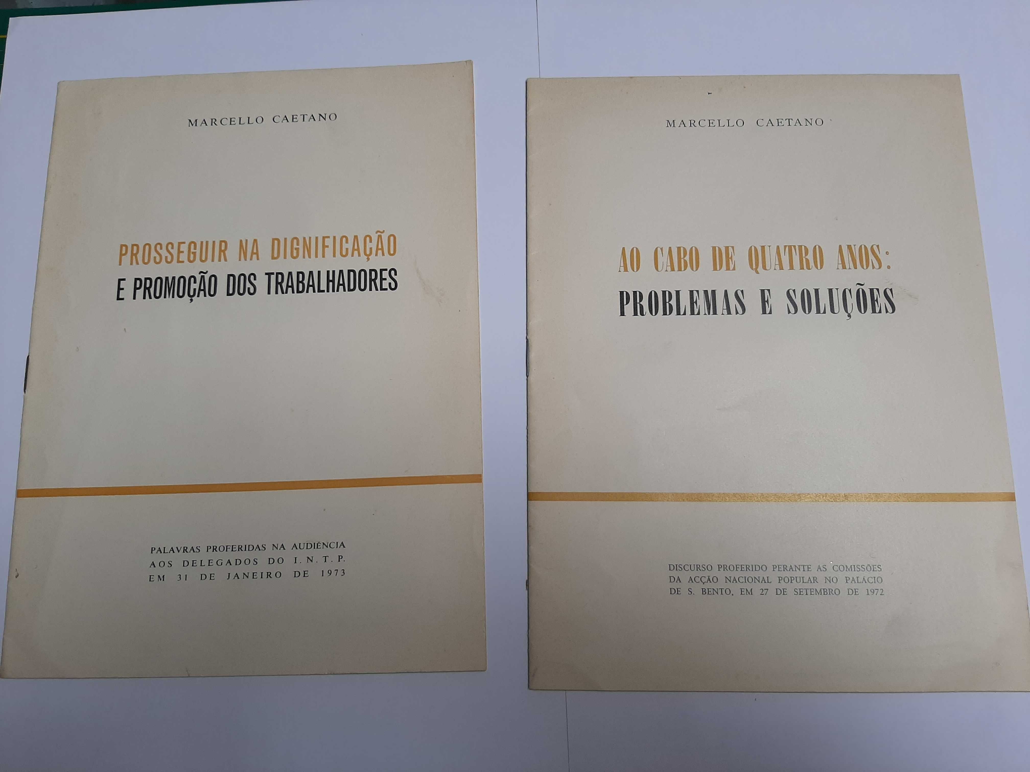 Discursos de Marcello Caetano - 2 folhetos originais - Portes grátis