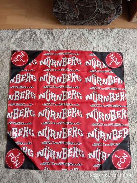 Flaga chusta 1. FCN Nurnberg Niemcy oldschool retro piłka nożna