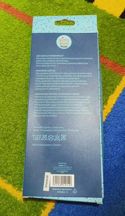 Zestaw Prezentowy Ogrzewacz i skarpetki NOWE Idealne na prezent